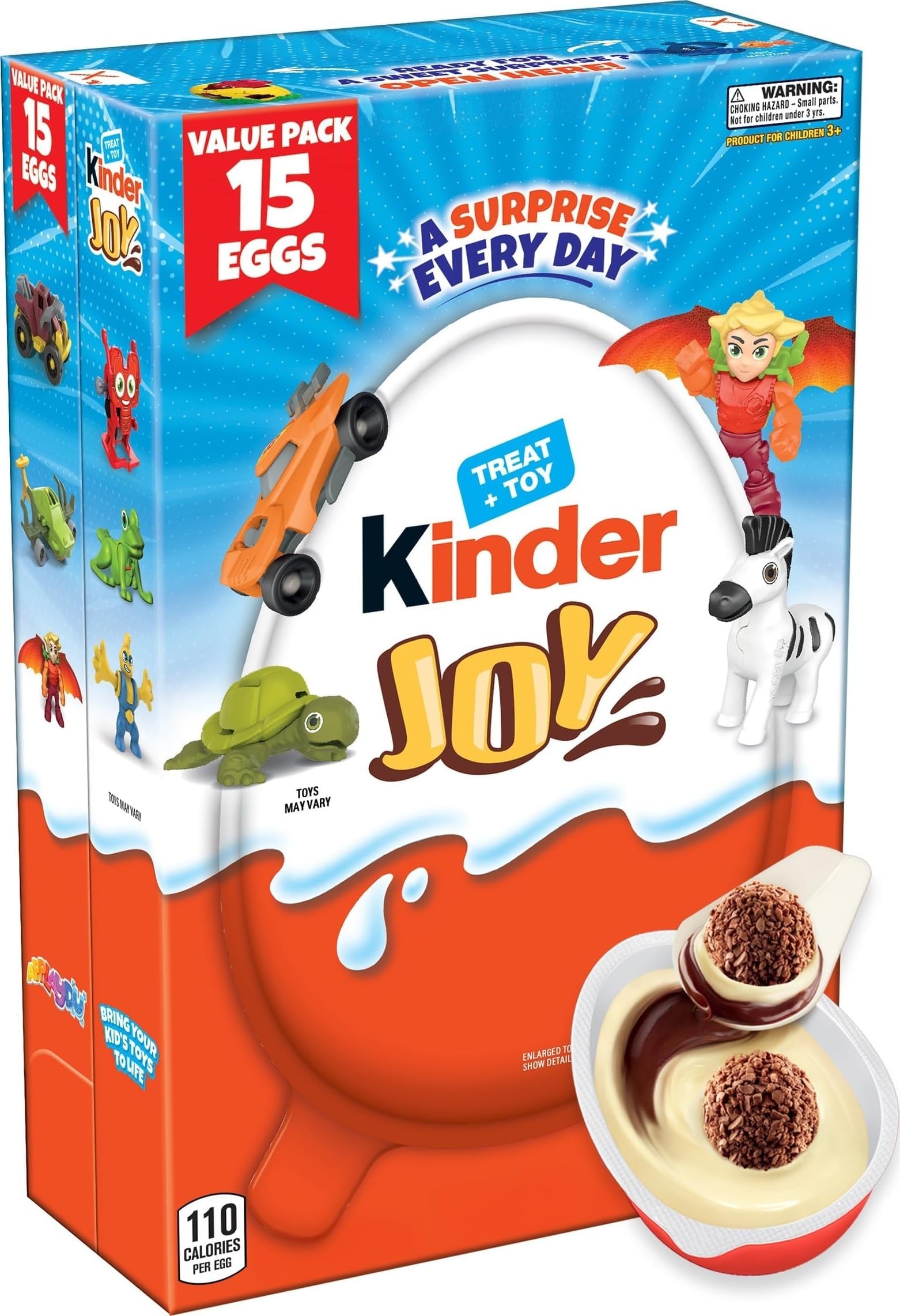 Egg, Treat Plus Toy, Sweet Creams and Chocolatey Wafers, Individually Wrapped, 15-count, 10.5 oz