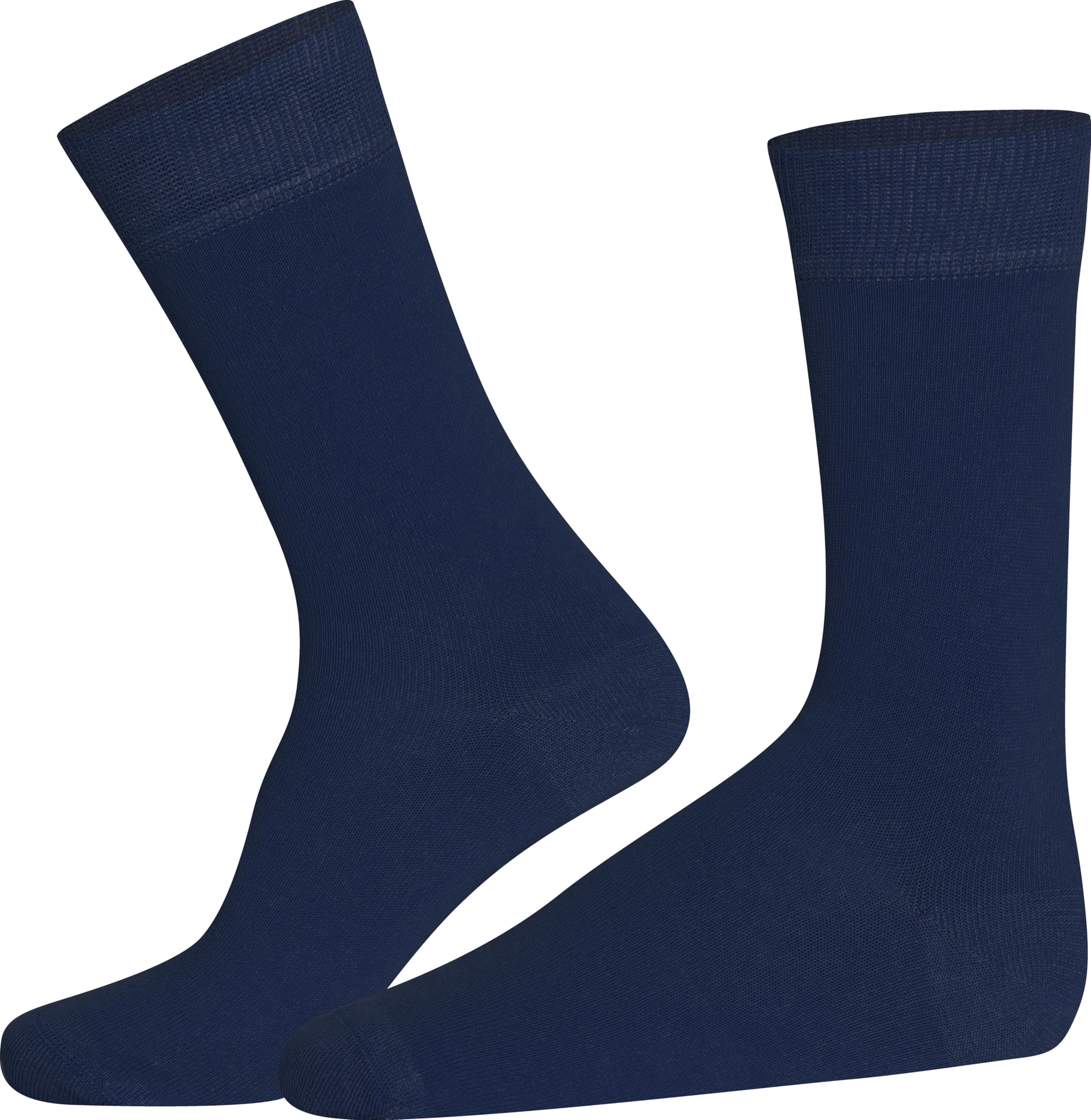 Mysocks 5 paires de chaussettes pour homme Noir uni coton peigné extra fin