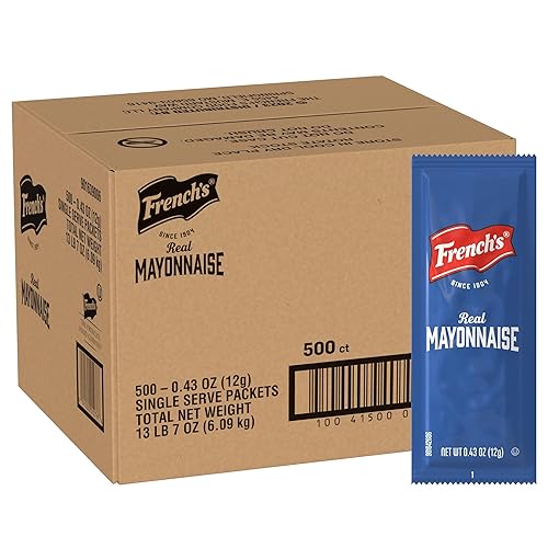 Paquetes de mayonesa real francesa, 500 unidades