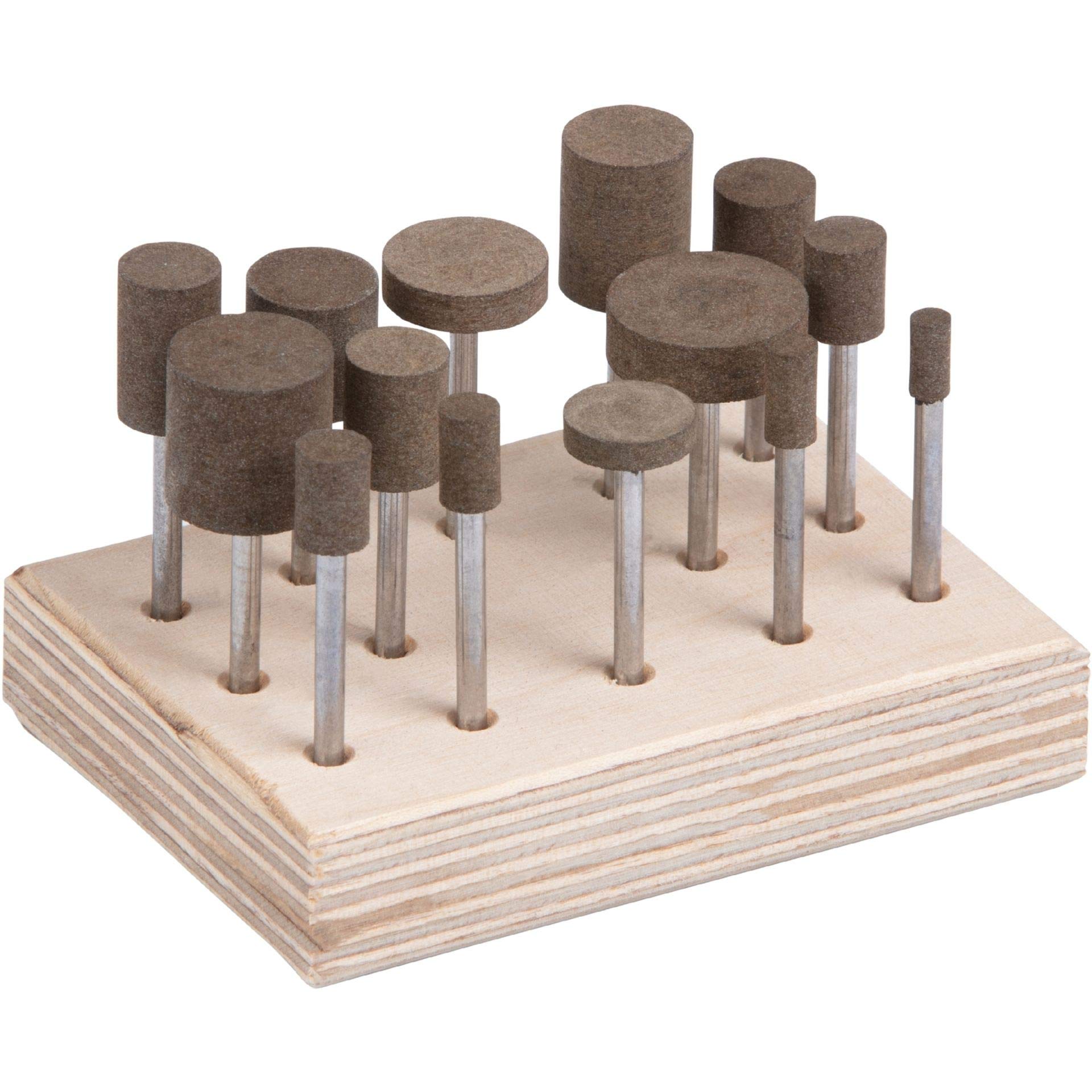 LUKAS Polierstift-Set 14-teilig Schaft 3 mm