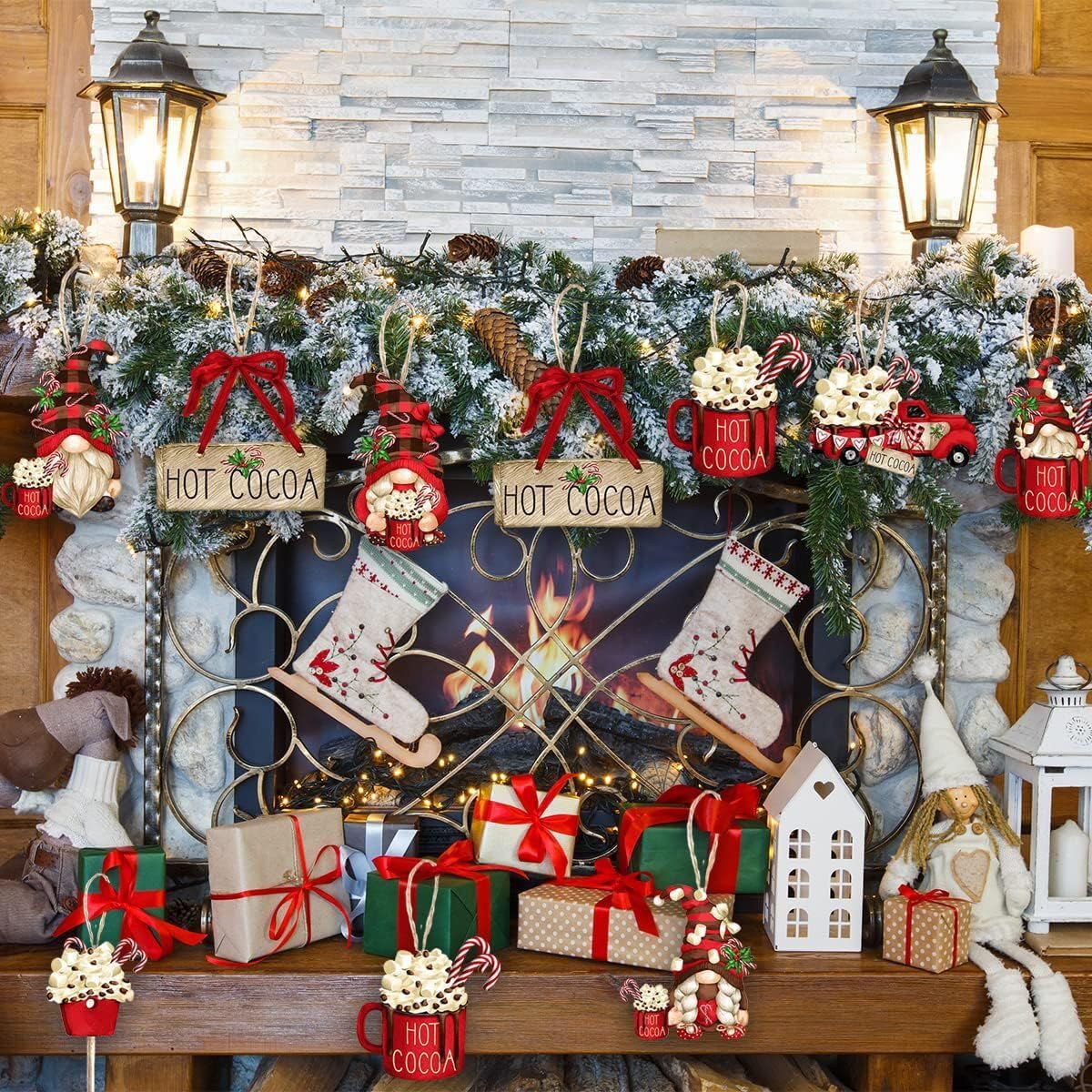 木製クリスマス飾りセット Amazon.co.jp: Neskatu 24個セット クリスマスツリー