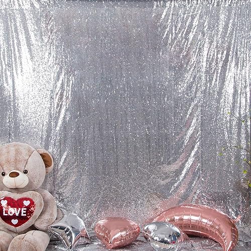 Miniatura 2 de Cortina de lentejuelas JYFLZQ para fondo de fotografía para bodas, fiestas de cumpleaños, baby shower.