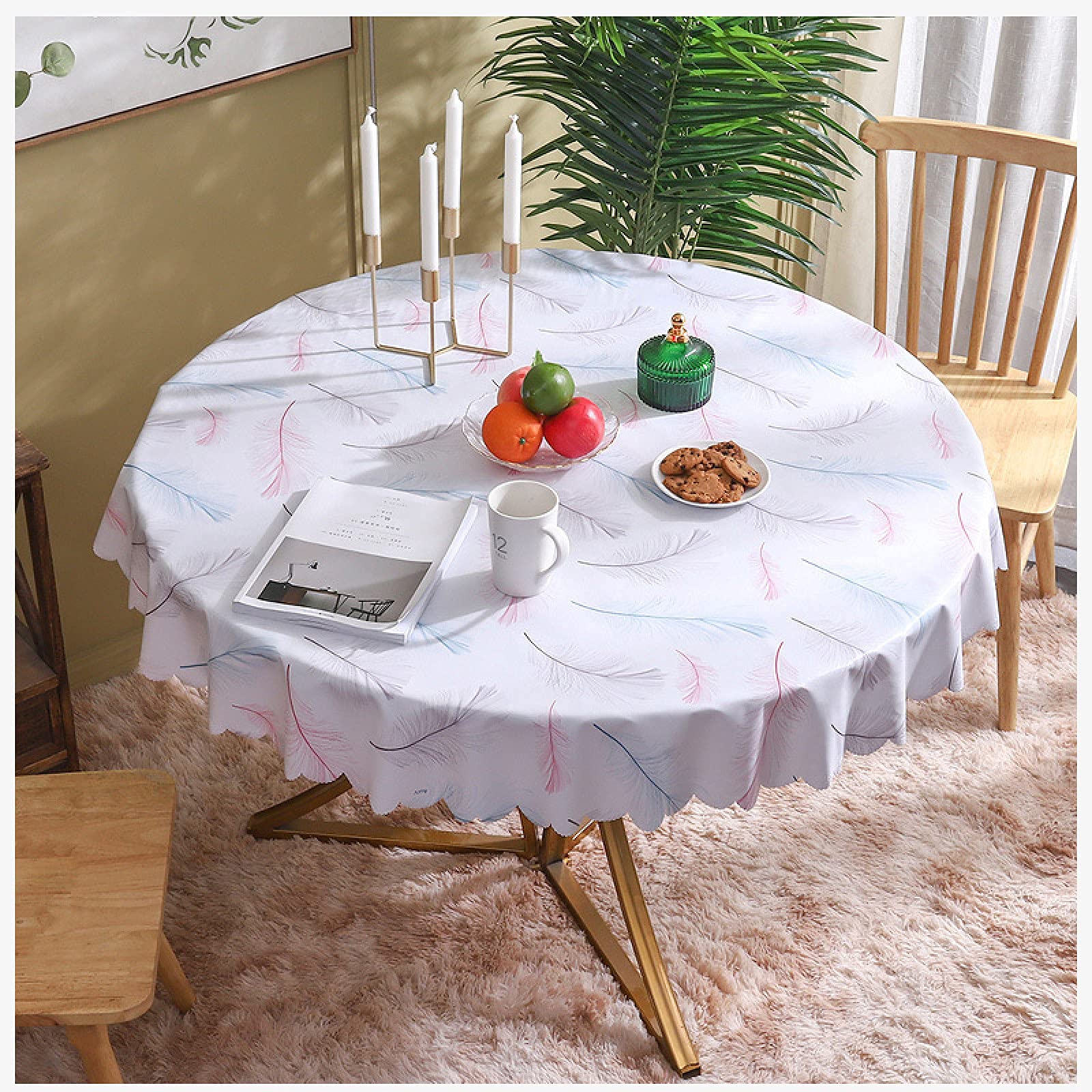 Couverture de table en PVC antitache pour repas de famille