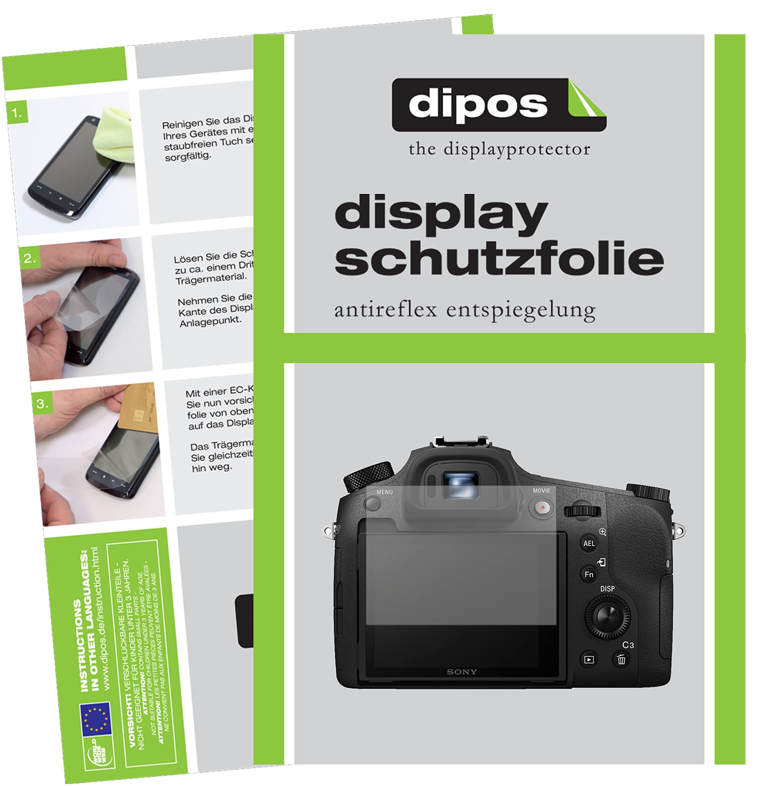 dipos I 6x osłona ekranu matowa kompatybilna z Sony Cyber-Shot DSC-RX10 II folia ochronna