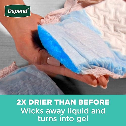 Miniatura 5 de Depend Fresh Protection - Ropa interior para adultos con incontinencia y fugas de vejiga posparto para mujer, desechable, máximo, extra grande,