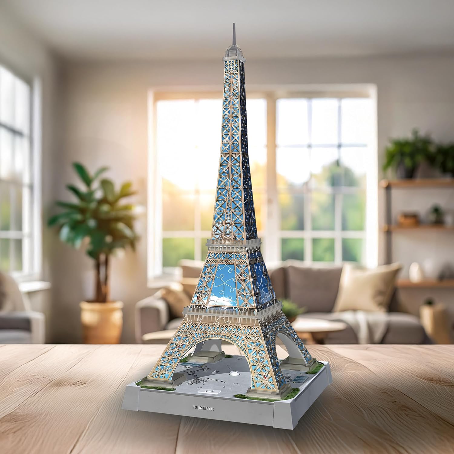 Ravensburger Iconics: Eiffel Tower 3D Puzzle with Light for Kids 8+