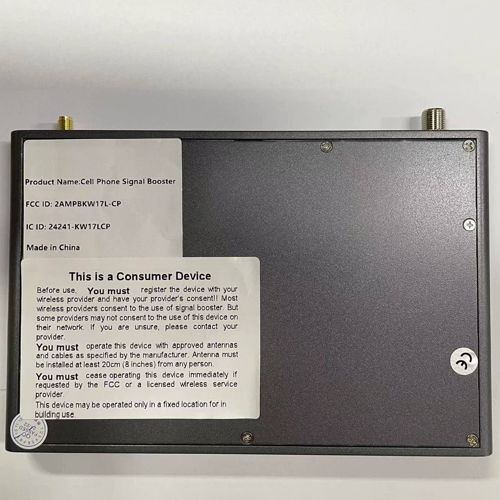 Amplificatore Segnale Cellulare per Casa fino a 150㎡, Facile Installazione con Antenna Incorporata, Display LCD HD, Ripetitore Segnale Cellulare 5G LTE 4G per Wind Tre,TIM,Iliad