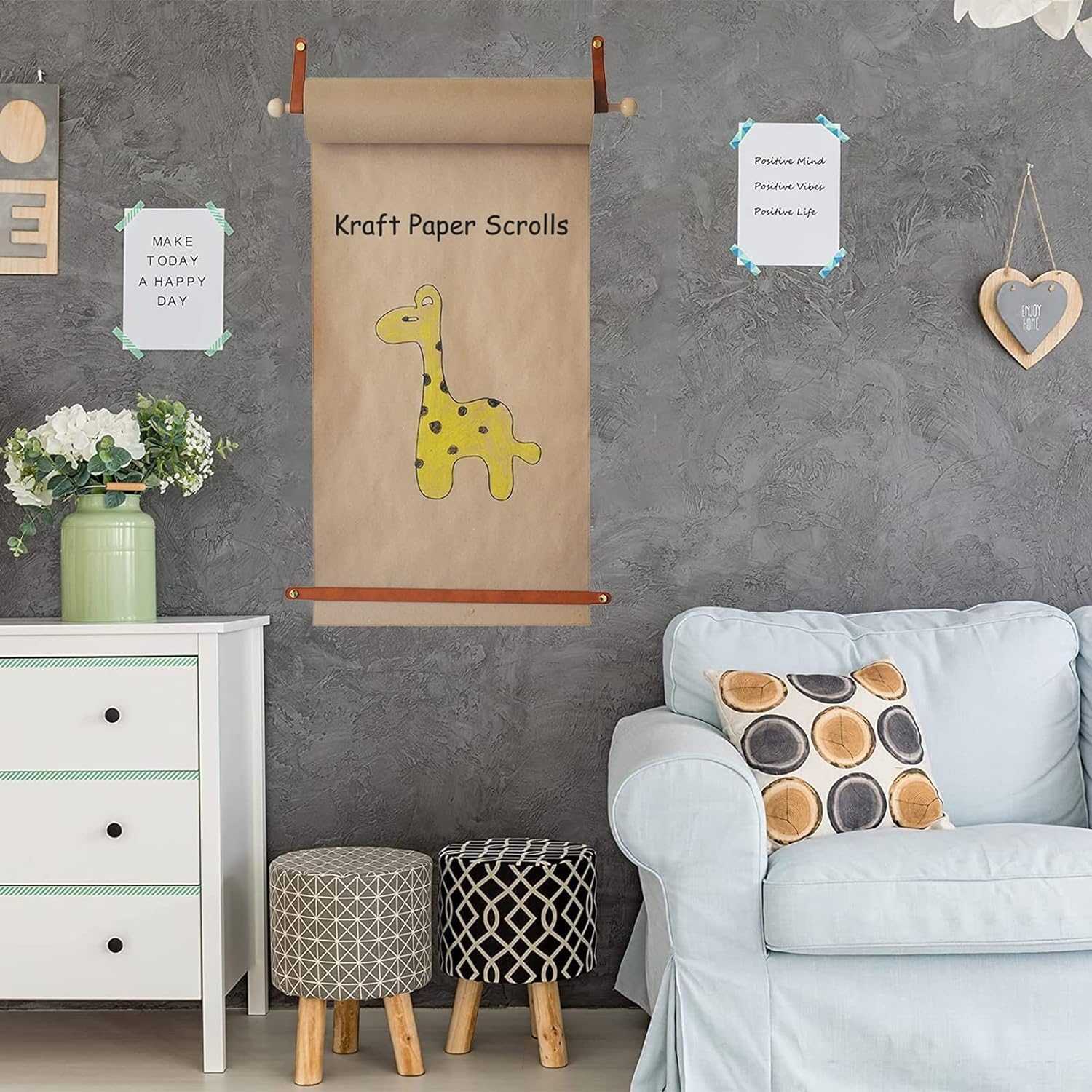 Dozownik Papieru Pakowego W Rolkach O Szerokości 45/64 Cm, Montowany Na Ścianie, Ekspozytor Papieru Pakowego Do Dekoracji Ścian W Kawiarni, Szerokość Papieru Pakowego: 45 Cm/17,7 Cala