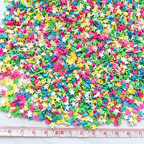 Miniatura 109 de EHOPE Gránulos falsos de polímero de 3.53 oz, chispas de resina sintética, gránulos de arcilla para resina, chispas de caramelo falso para arte