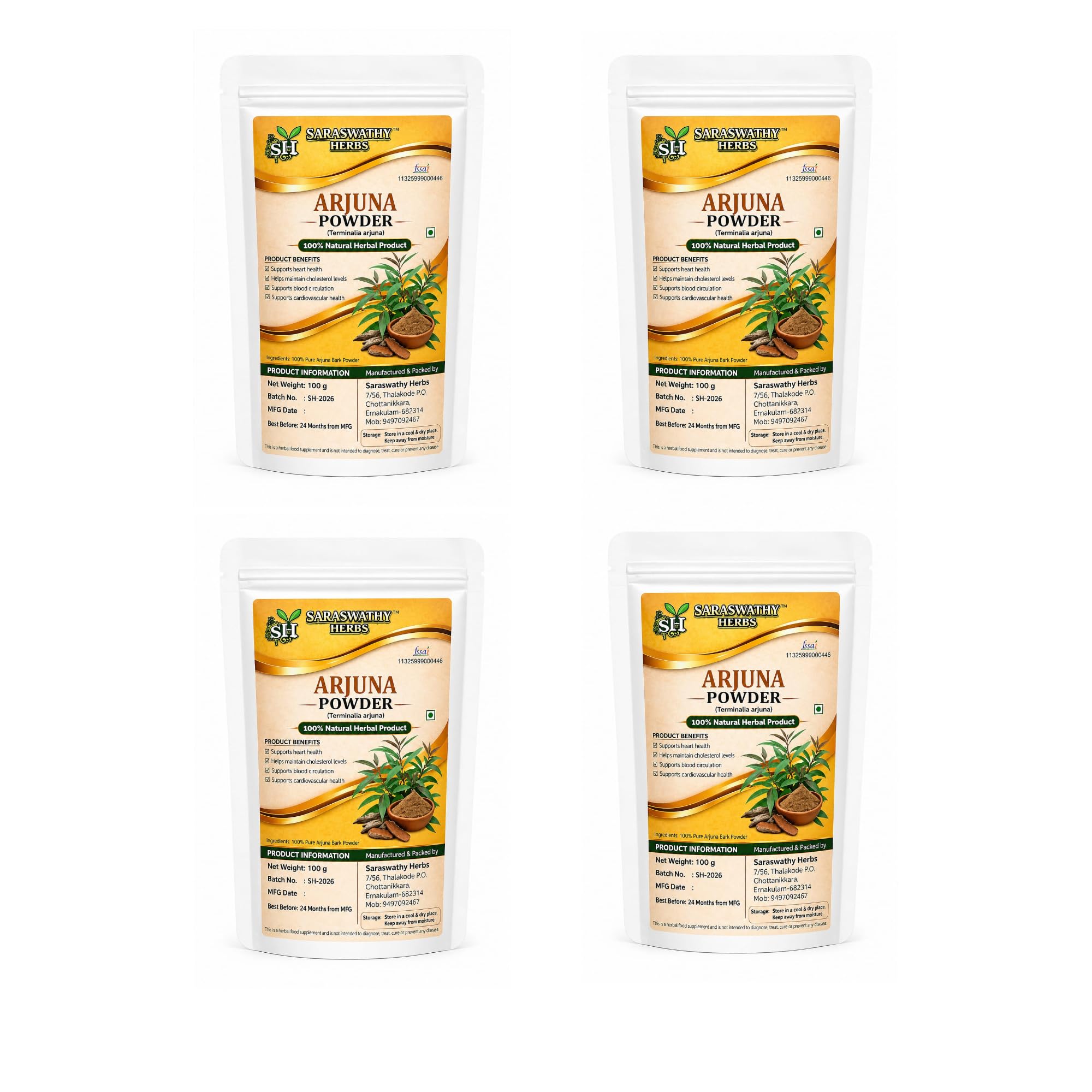 Arjuna Powder, 100% Pure Terminalia Arjuna Bark, 100 g — Amazon image 8