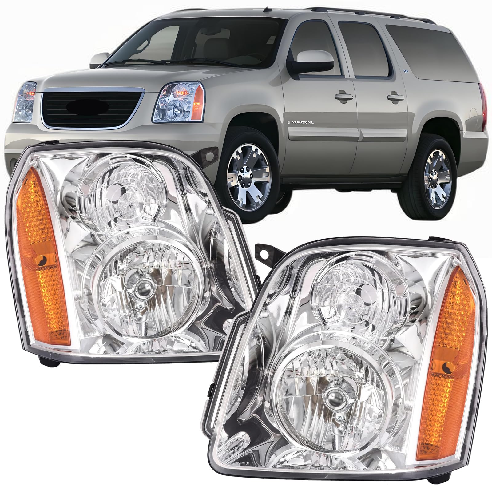 Aresparts Chrome OE‑Style Halogen Headlights