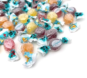 Bonelle Fruit Jelly Candy, Sugar Free Candy Individually Wrapped, 1 Lb Bag | Naturally Flavored Dye Free Candy, Assorted Flavors Italian Candy