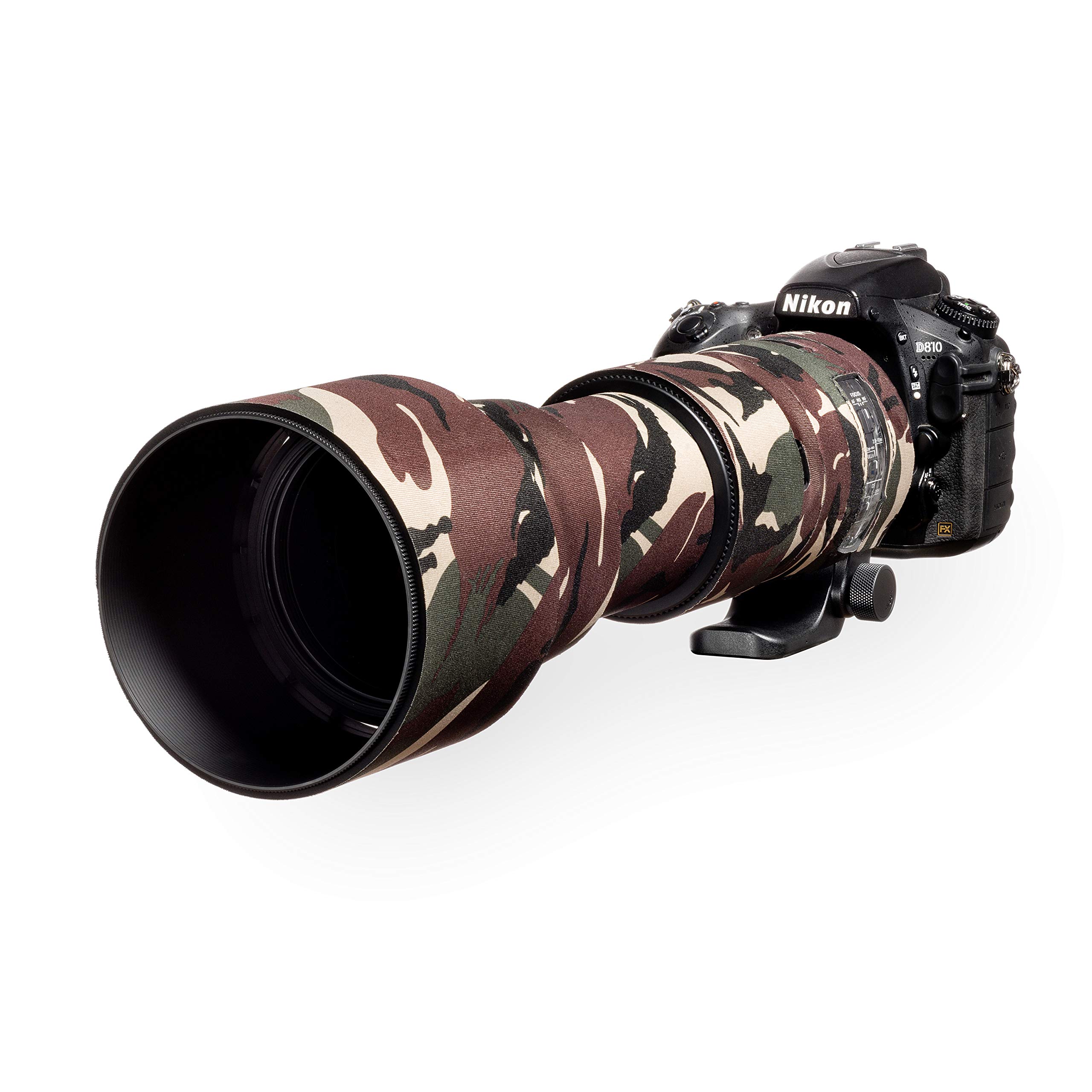 easyCover - Lens Oak - Objektivschutz - Schutz für Ihr Kameraobjektiv - Sigma 150-600mm f/5-6.3 DG OS HSM Contemporary - Grüne Camouflage