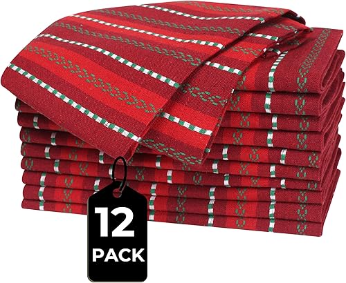 Miniatura 71 de Servilletas de lino y algodón de 18 x 18 pulgadas natural con vainica, servilletas de boda, servilletas de cóctel, servilletas de tela, servilletas