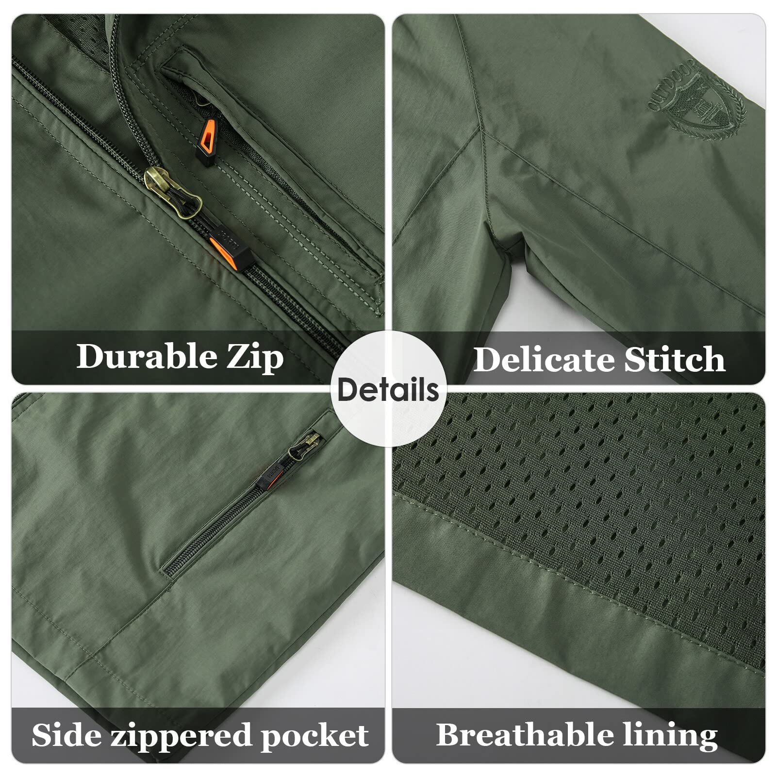 SEAUR - Giacca da uomo Giacche impermeabili leggere Casual Softshell Giacche Outdoor Cappotto da lavoro per ciclismo Sci Escursionismo