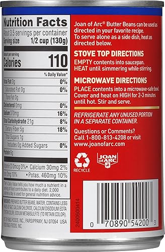 Miniatura 2 de Joan of Arc Frijoles, granos de mantequilla, 15.5 onzas (paquete de 12)