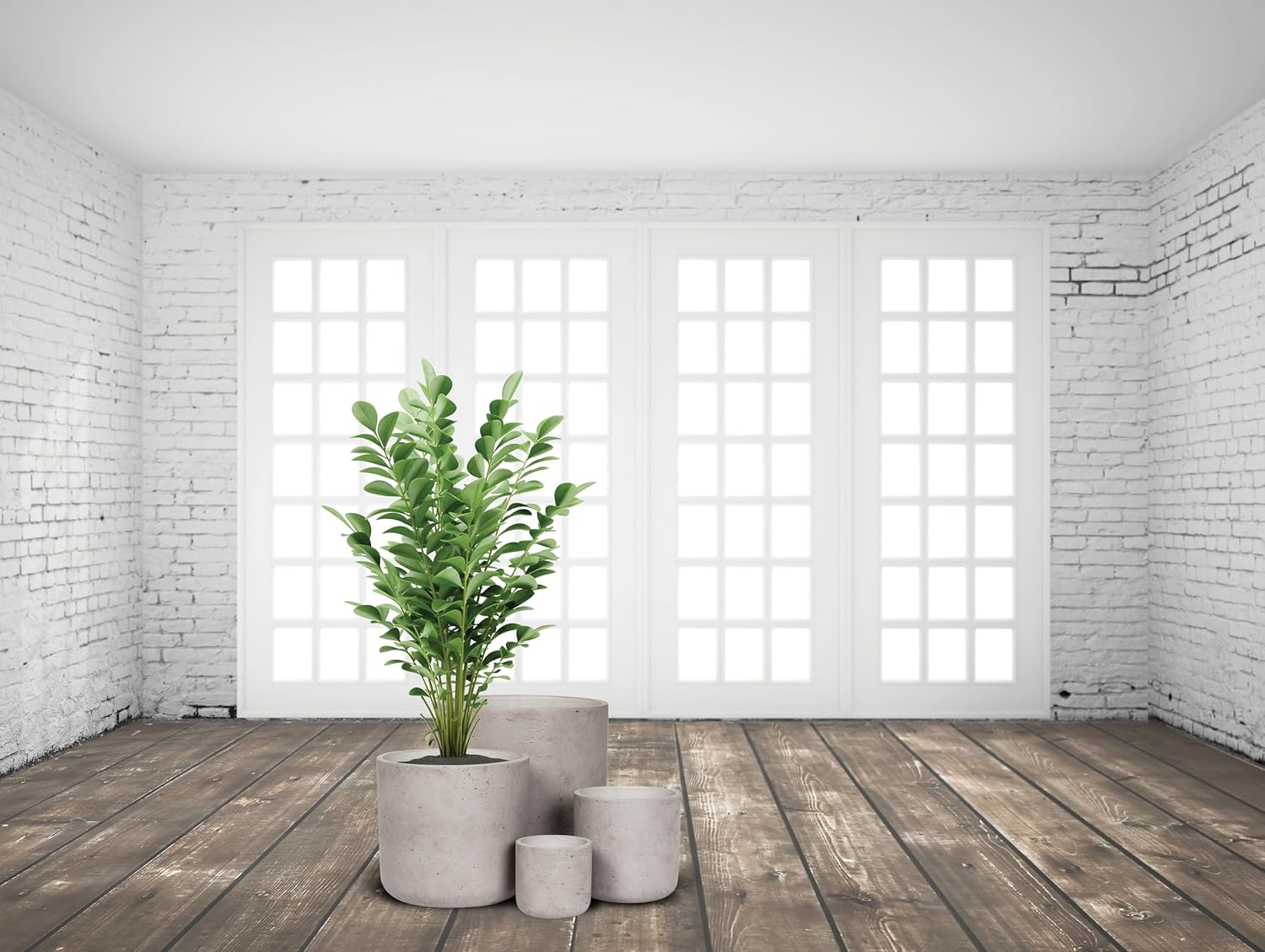 Abbott Collection Cement Classic Planter, Grey (Medium)