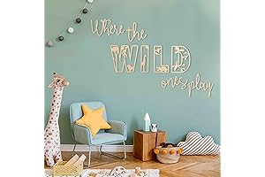 Where the Wild Ones Play Wall Decor | Perfect Touch for Playroom or Nursery