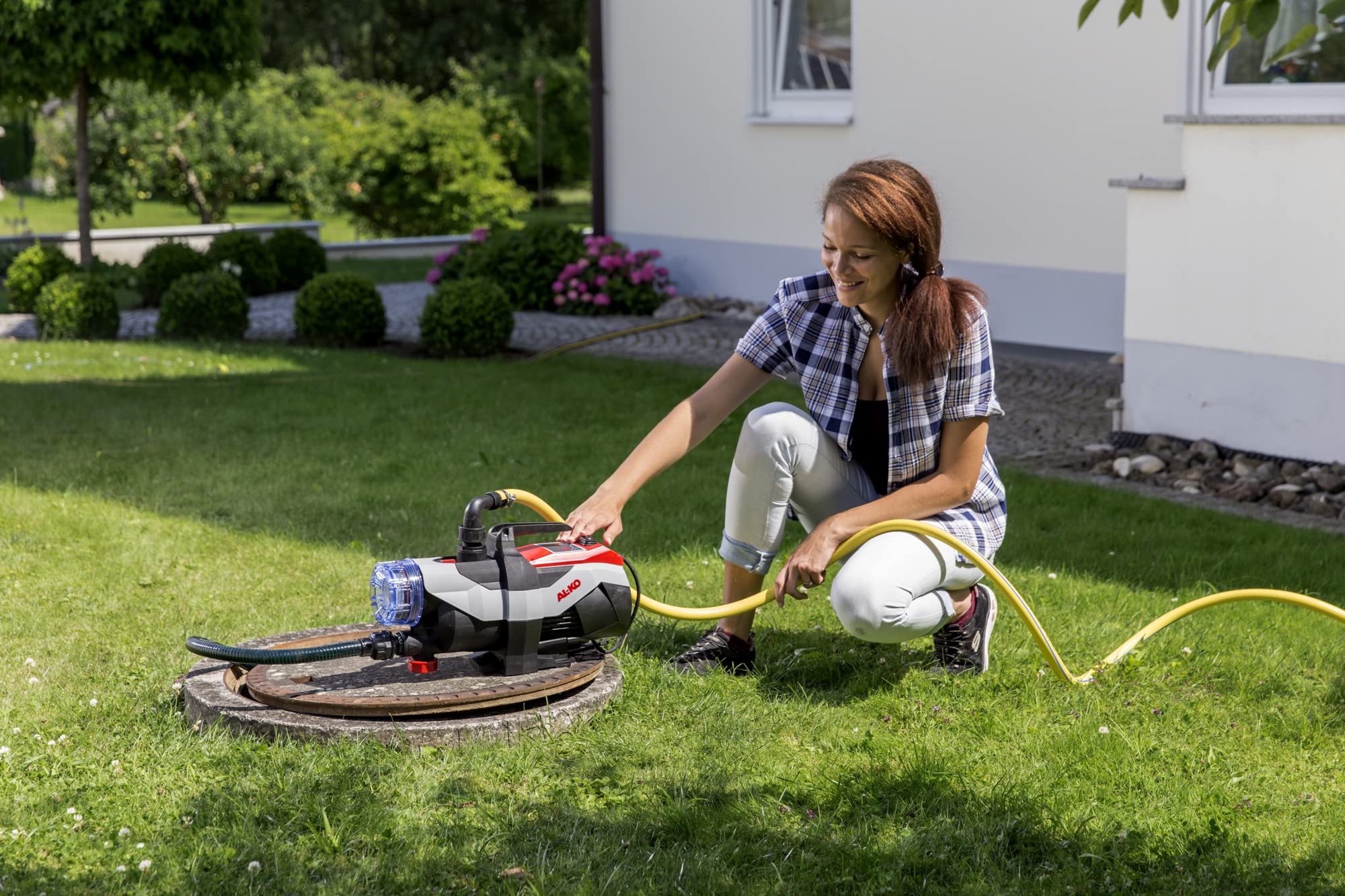 AL-KO Gartenpumpe Jet 3600 Easy (850 Watt Motorleistung, 3600 l/h max. Förderleistung, 38 m max. Förderhöhe)