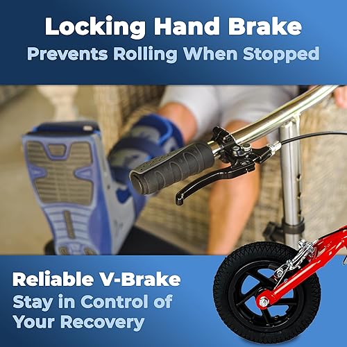 Miniatura 9 de KneeRover Jr - Patinete todo terreno para adultos y niños pequeños en color rojo