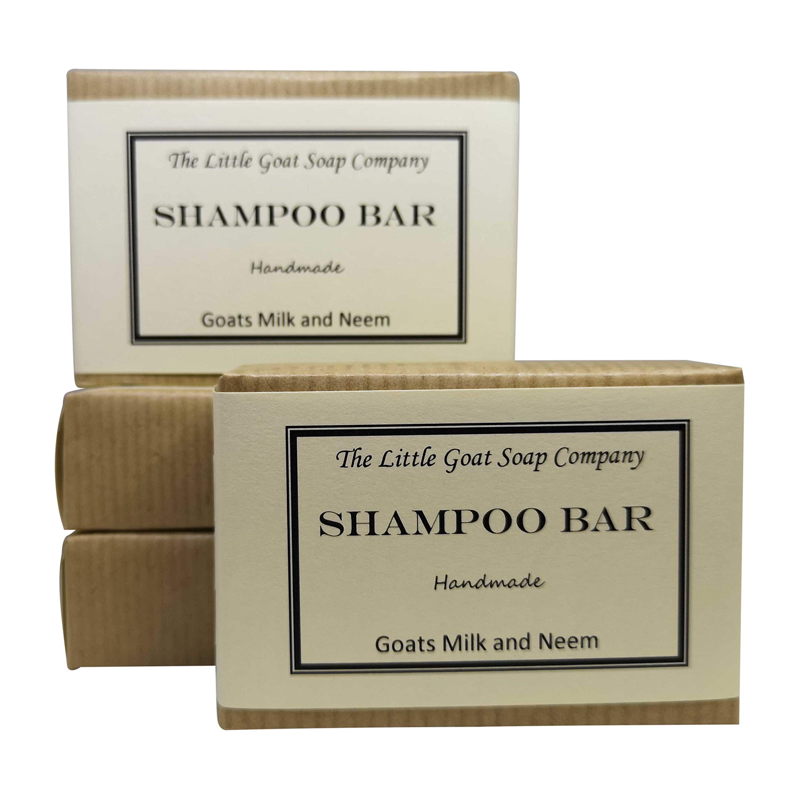 The Little Goat Soap Company4 x Shampoo Bar - Goats Milk and Neem Oil 100g