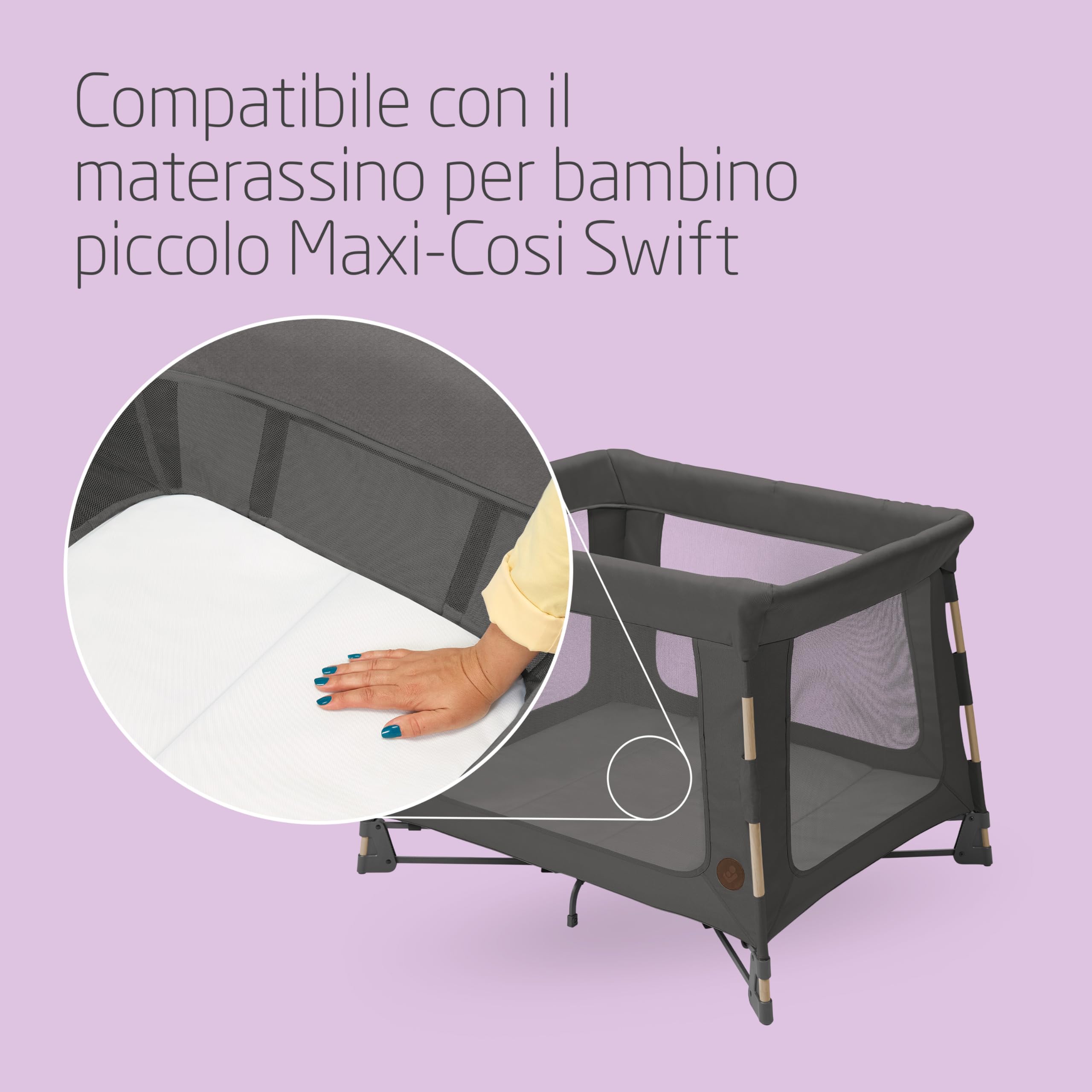 Maxi-Cosi Swift Lenzuolini, Lenzuola Coprimaterasso per il Materasso Lettino di Maxi-Cosi Swift, 2 Pezzi Colore Bianco