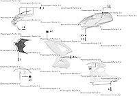 Vista 3 de Kit completo de pernos de carenado de motocicleta para Honda CBR600RR 2003-2004 Tornillos, sujetadores y herrajes