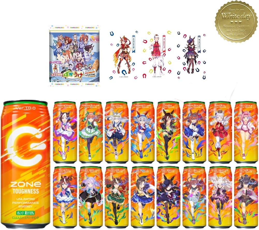 Amazon.co.jp: ウマ娘 コラボ ZONe 500ml 16本 全16種デザイン