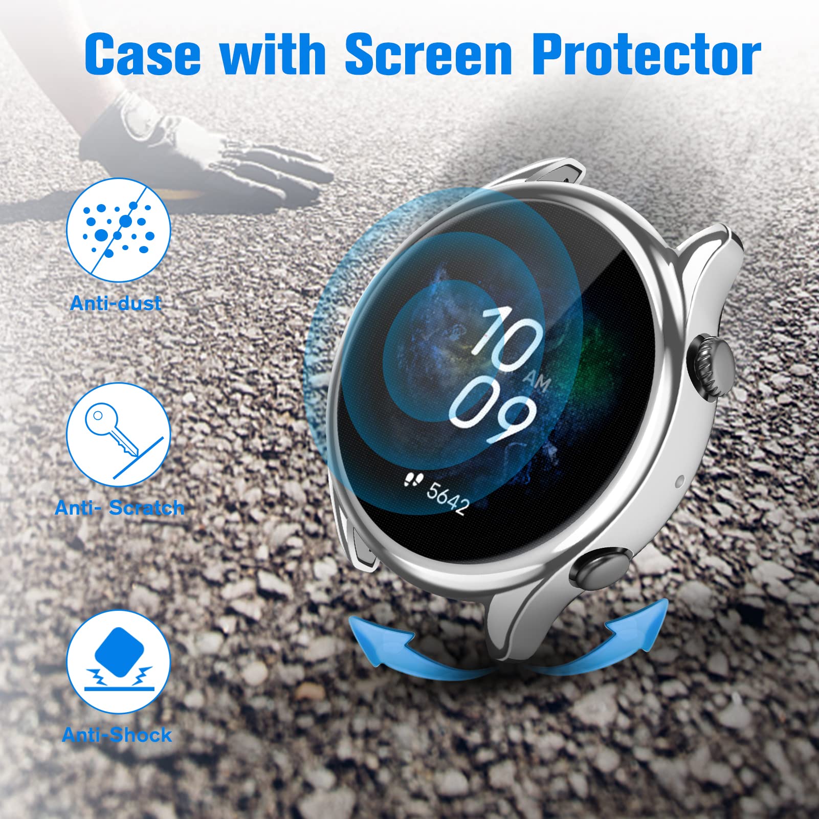Verre Trempé Pour Amazfit Gtr 4 Protection Écran [2 Pièces] Transparent Hd/Sans Bulles