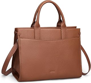 befen Genuine Leather Tote Bag for Women Satchel Crossbody Bags with Top-handle Womens Purse Handbags with Zipper and Staps