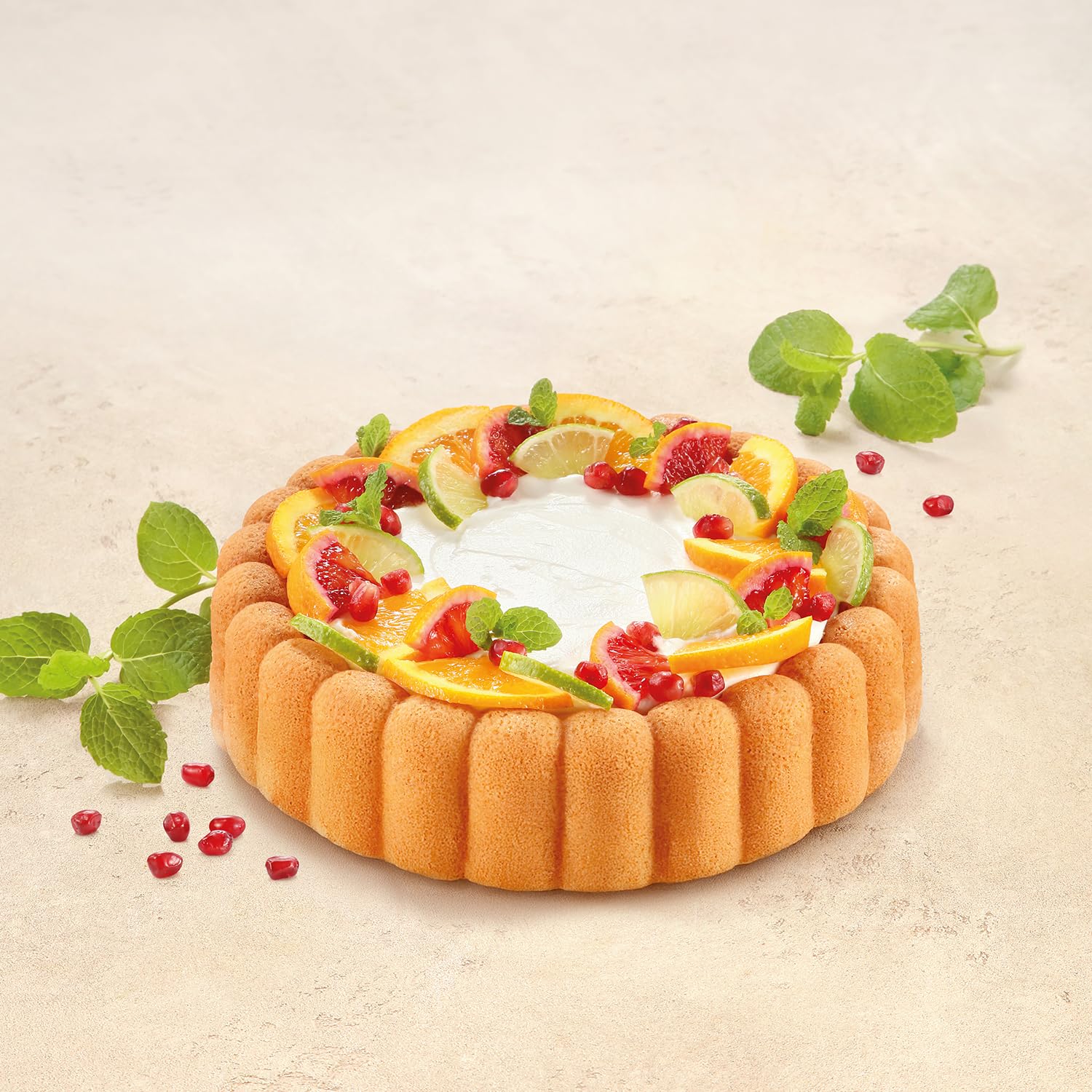 Tescoma 623151 Moule à gâteau, ø 24 cm, or, Delícia
