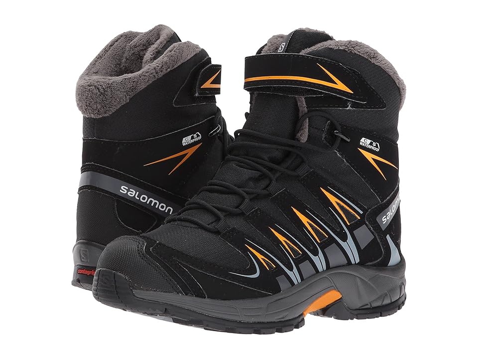 

Salomon Kids XA Pro 3D Winter TS CSWP (Little Kid/Big Kid) (Black/India Ink/Bright Marigold) Boys Shoes