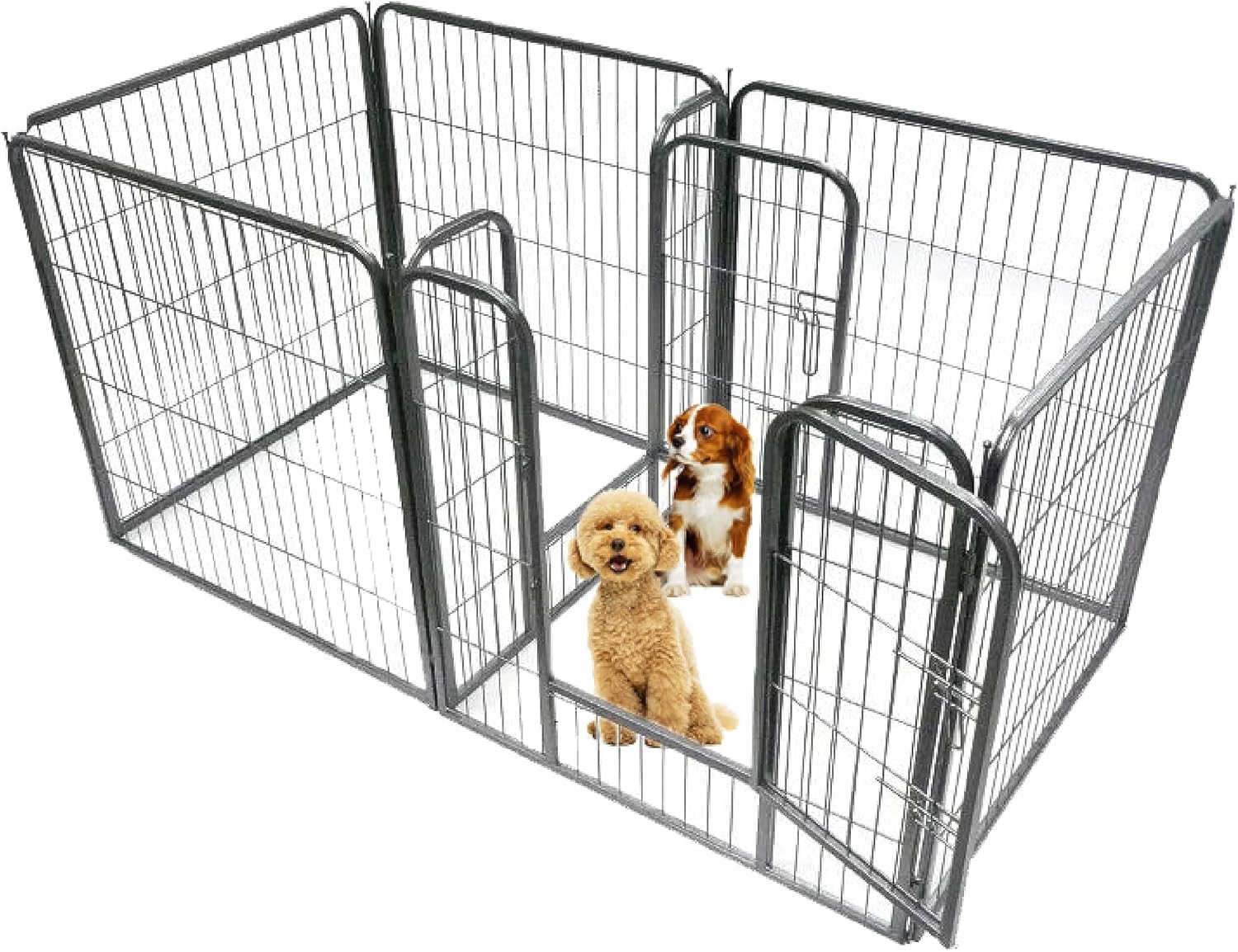 EllieBo Heavy Duty 7piece 120cm High Modular Dog Pen Amazon.co.uk