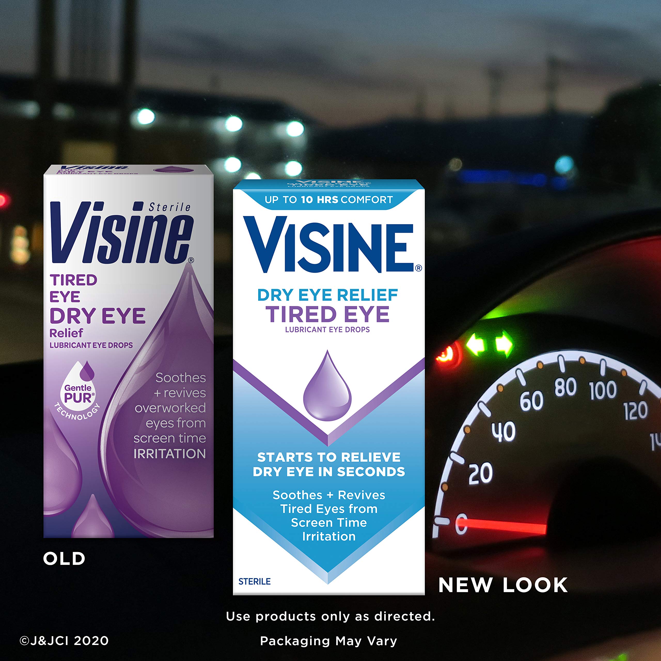 Visine Tired Eye Dry Eye Relief Eye Drops, Moisturizing & Soothing