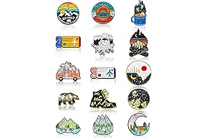 Hanaive Enamel Overland Badge Hat Pins for Backpacks