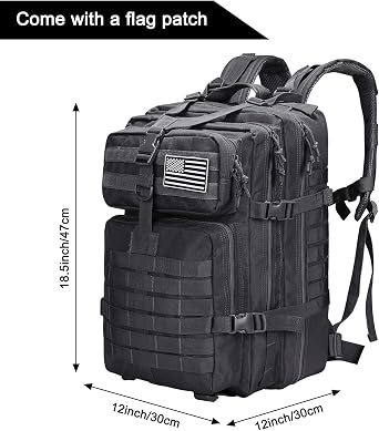 Prospo Military Tactical Backpack Large Fishing Tackle Backpack 3 Day Assault Survival Pack Molle Bag for Men
