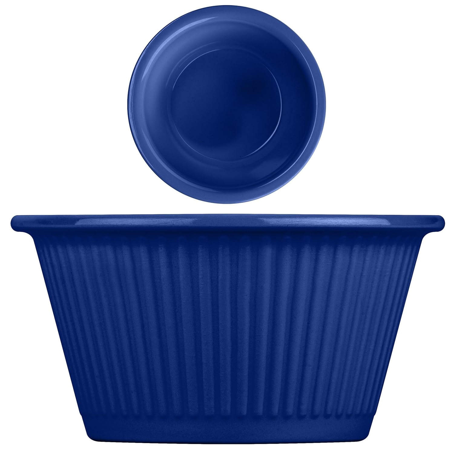 Carlisle FoodService Products Plastic Ramekins, Sauce Bowl For Catering, Kitchen, Restaurant, 3 Ounces, Cobalt Blue, (Pack of 48)