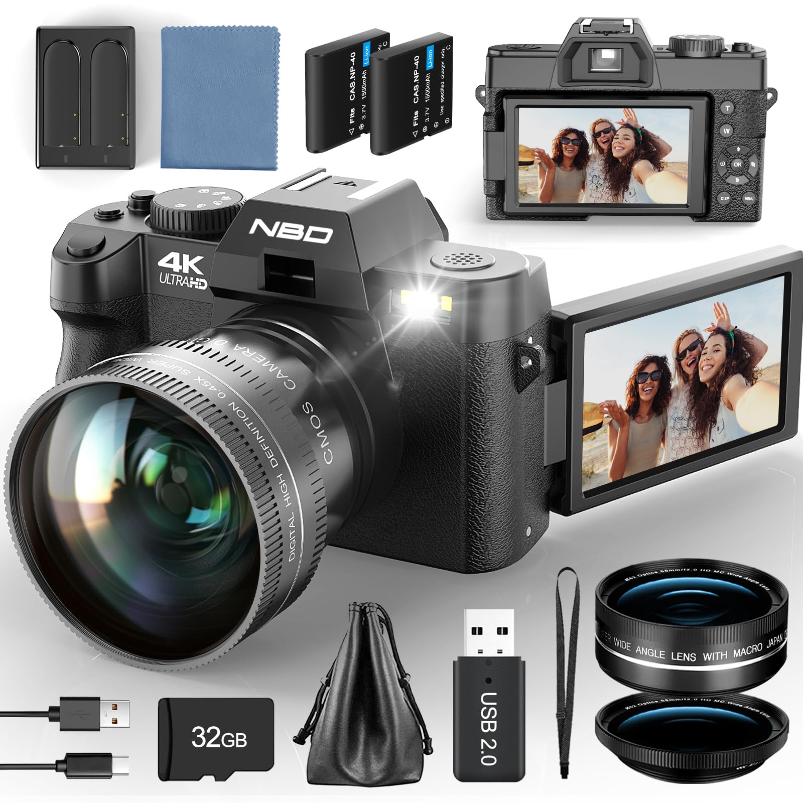 Amazon.com : 48MP Digital Cameras for Photography with WiFi & App