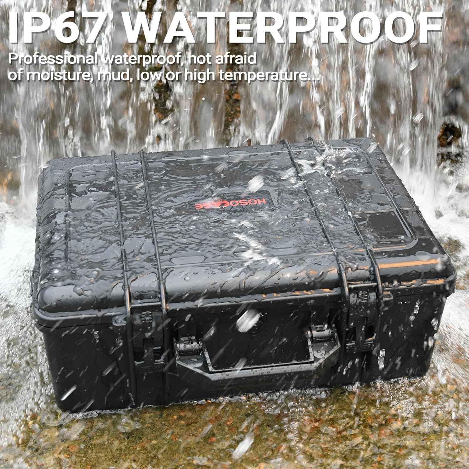 Gun Pistol Case for Multi Handguns - Holds Multiple Hand Guns Case & Magazines, Pre-cut Waterproof Carrying Hard Shell Pistol Case for Pistols, Storage Box for Beretta, Smith and Wesson, for Glock - Image 7