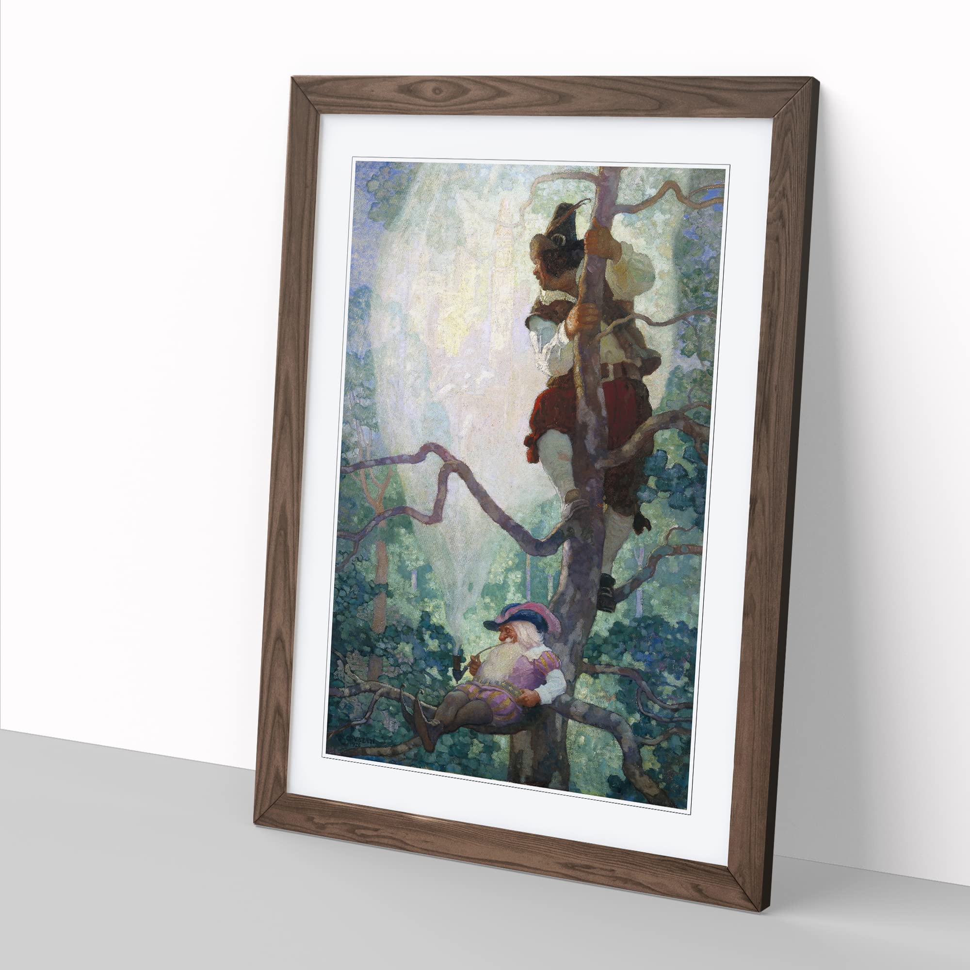 N. C. Wyeth Fantasy Classic Painting Framed Wall Art Print, Ready to Hang Picture for Living Room Bedroom Home Office Décor - Image 2