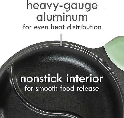 Miniatura 3 de Kenmore Theodore - Olla caliente de aluminio fundido de 6.5 cuartos de galón con divisores, interior antiadherente y tapa