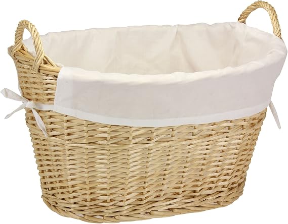 Willow Wicker Laundry Basket