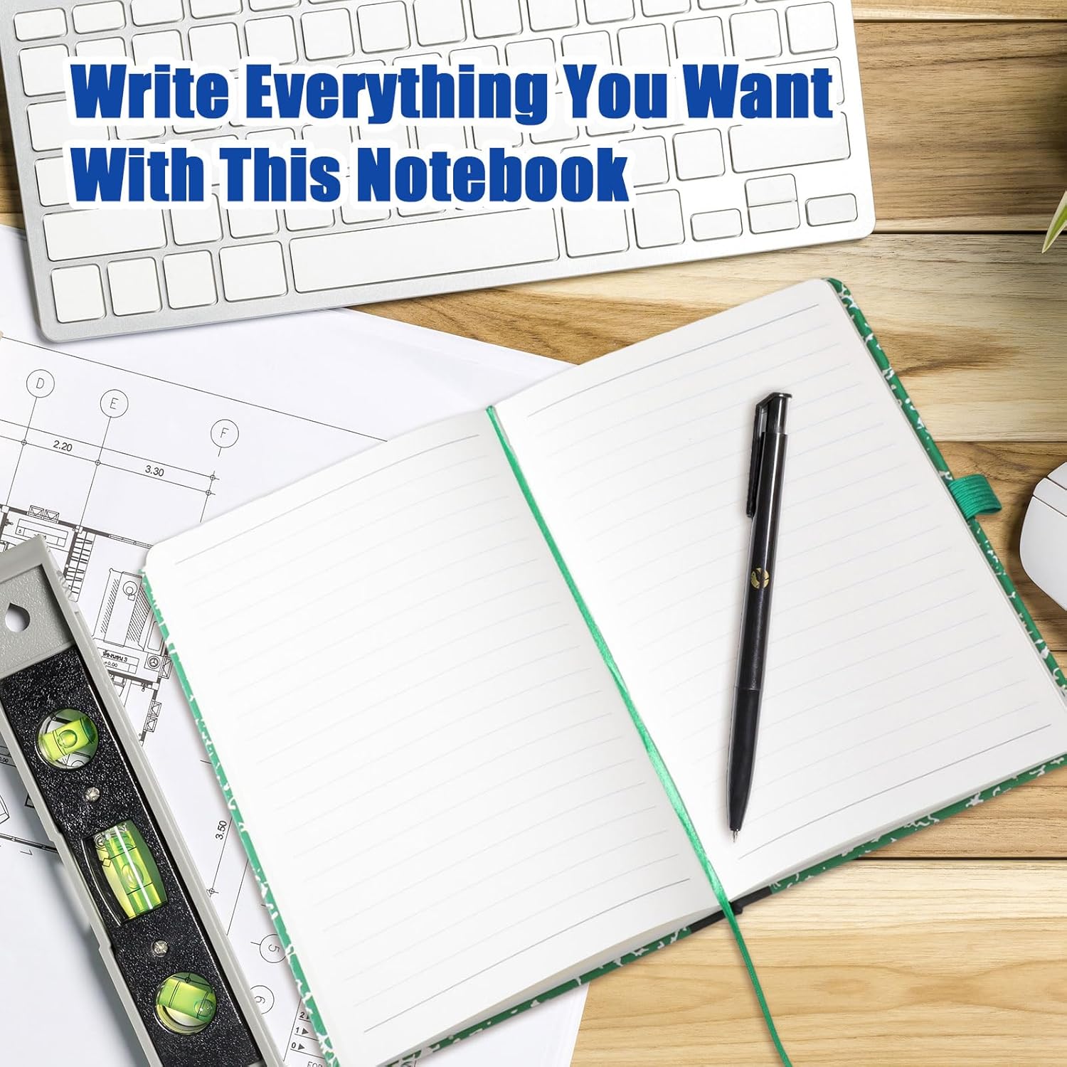 Laumoi 28 Pack PU Leather Composition Notebooks A5 Wide Ruled Notebook Journal Hardcover Marble Journal Composition Book with Pen Holder for School Business, 5.5 x 8.2 in(Red, Green, Blue, Yellow)