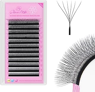 Extensiones de pestañas W de volumen 6D, aban...