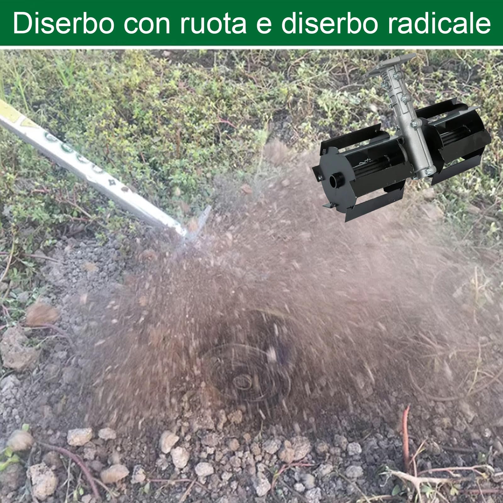 Fresa Decespugliatore Universale, 9 Denti Ø26 Mm Zappette per Decespugliatore, Accessori per Decespugliatore, Adatto per diserbo/allentamento (Allentare Il Terreno)