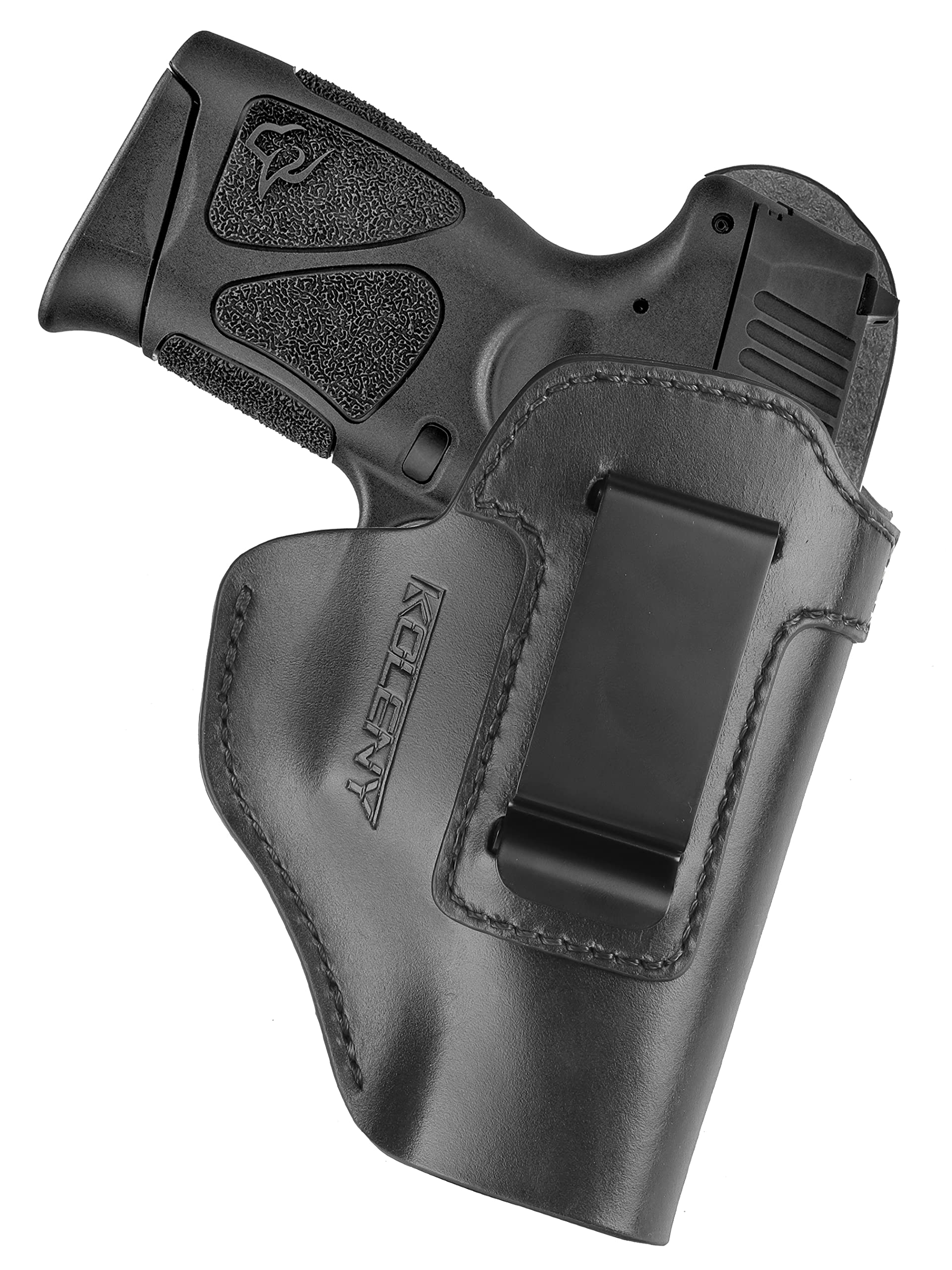 IWB Genuine Leather Gun Holster for Glock19 17 43X/ Taurus G2 G2C G3C/ M&P 9mm Shield SD/Sig P230 P239/ Ruger Security 9 Max 9 -Similar Size Inside Waistband