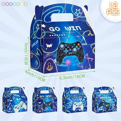 Miniatura 29 de WERNNSAI Paquete de 12 cajas de fiesta de dinosaurios, decoraciones de cumpleaños de dinosaurios, cajas de recuerdo de fiesta de dinosaurios