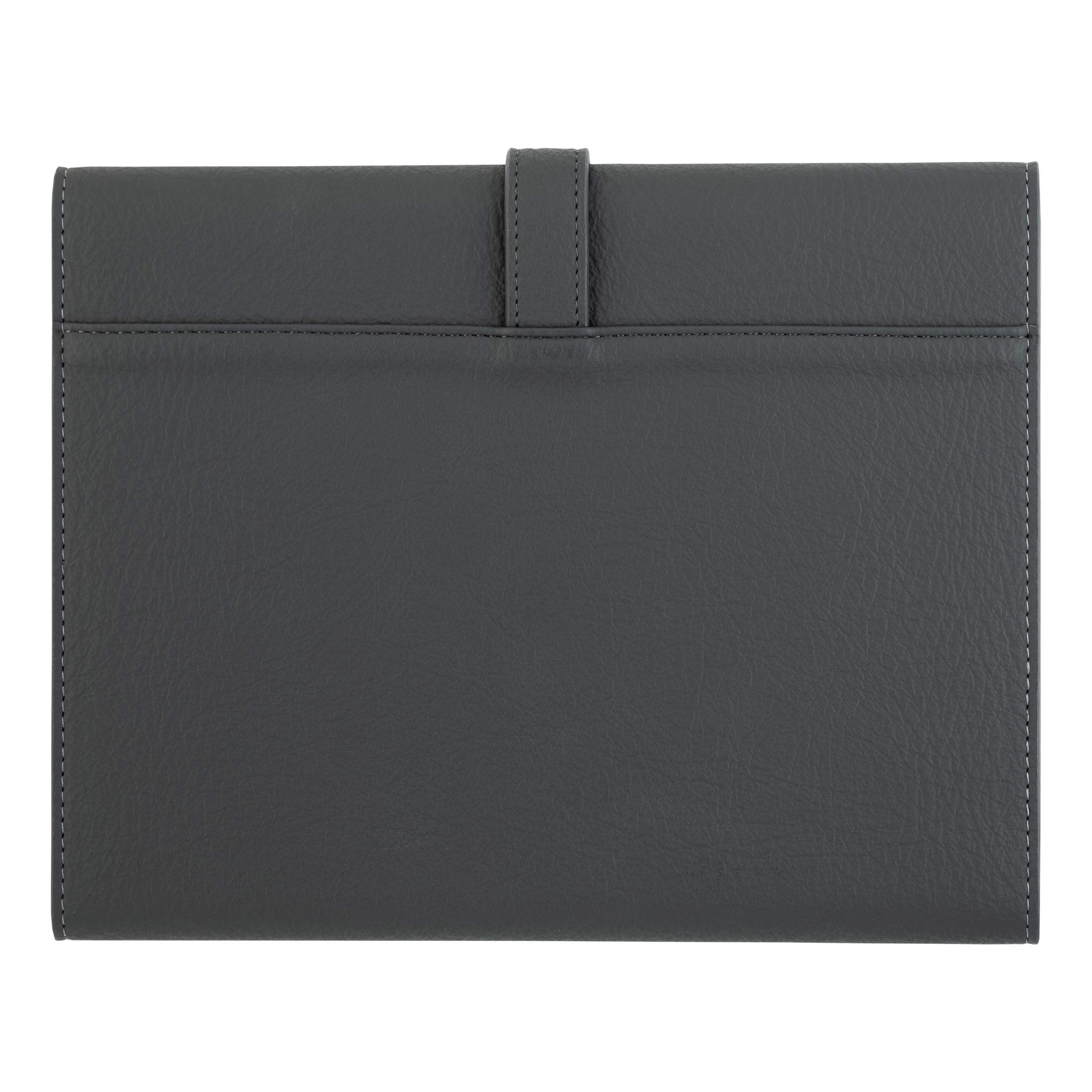 Hugo Boss A5 Schreibmappe Executive Grey Grau Polyurethane 40 Blatt Block, Maße: 170 x 230 x 20 mm HDM004H