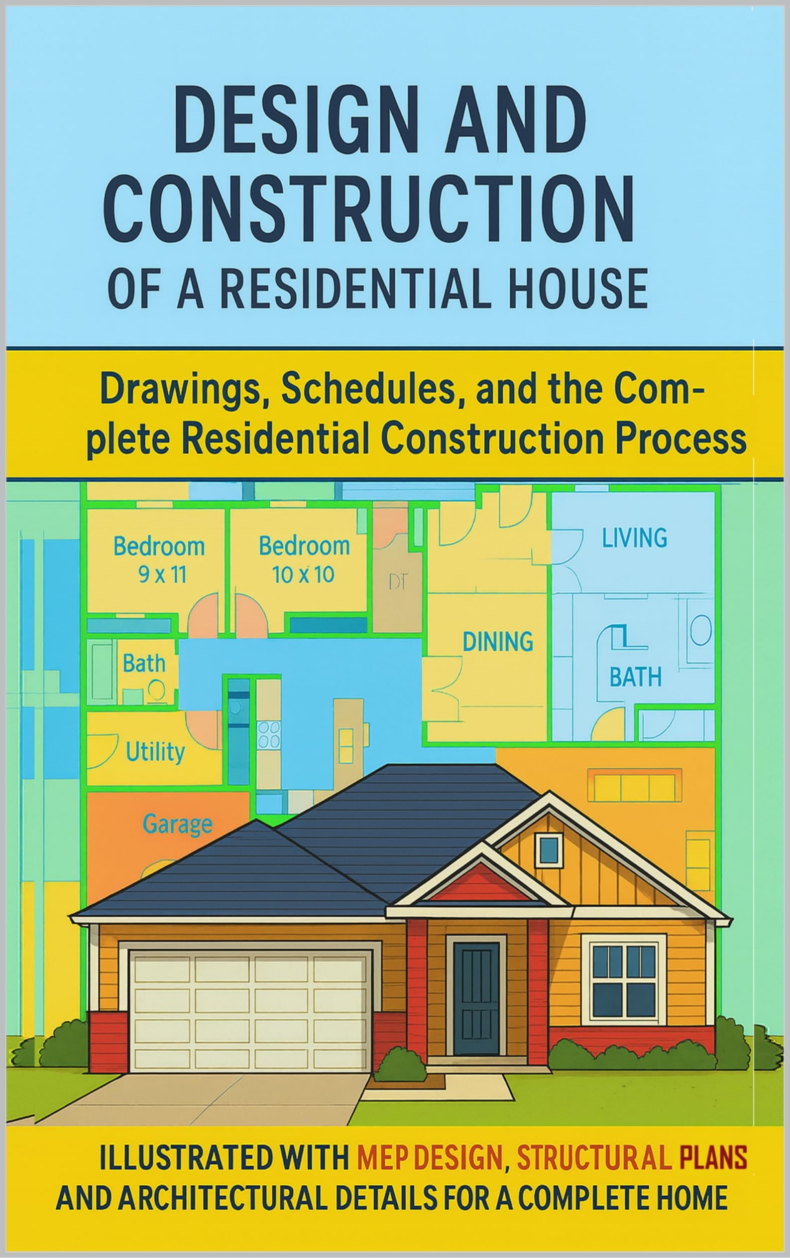 Illustrated Design and Construction of a Residential House: Drawings, Schedules, and the Complete Residential Construction Process: MEP Design, Structural ... (The Construction Engineering Series)