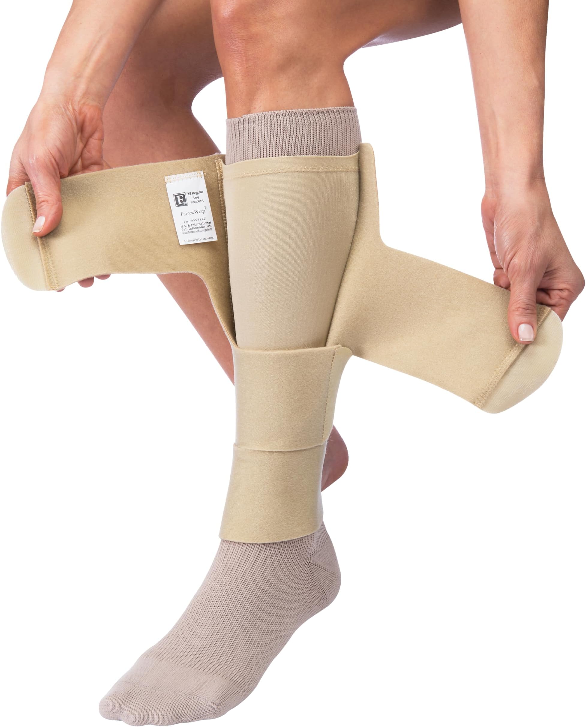 FarrowWrap 4000 Legpiece, BSN FarrowMed, Compression Leg Wrap (Reg-Small, Tan)